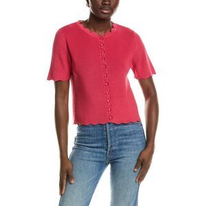 Cece Womens  Scallop Edge Top